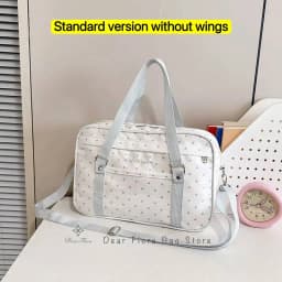Y2K Anime Convention Polka Dot Ita Shoulder Bag 2D Crossbody Bag Cute Girl Transparent Bag Otaku DIY Comic Display Messenger Bag