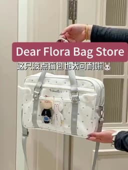 Y2K Anime Convention Polka Dot Ita Shoulder Bag 2D Crossbody Bag Cute Girl Transparent Bag Otaku DIY Comic Display Messenger Bag
