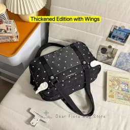 Y2K Anime Convention Polka Dot Ita Shoulder Bag 2D Crossbody Bag Cute Girl Transparent Bag Otaku DIY Comic Display Messenger Bag