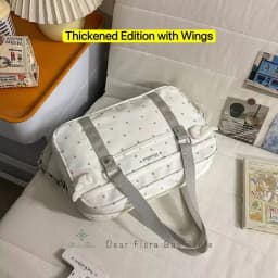 Y2K Anime Convention Polka Dot Ita Shoulder Bag 2D Crossbody Bag Cute Girl Transparent Bag Otaku DIY Comic Display Messenger Bag