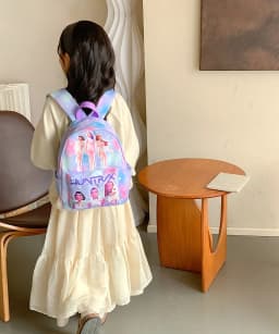 Rose Red 10-Inch Lightweight Backpack Rumi Mira Zoey Saja School Bag for Boys And Girls Moch
