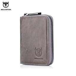 BULLCAPTAIN Real Pickup Card Bag with RFID Function Men's Card Holder Credit Card Business Card ID Card Holder Fashion Card Bag