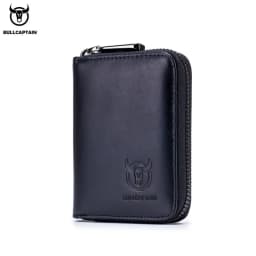 BULLCAPTAIN Real Pickup Card Bag with RFID Function Men's Card Holder Credit Card Business Card ID Card Holder Fashion Card Bag