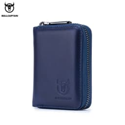 BULLCAPTAIN Real Pickup Card Bag with RFID Function Men's Card Holder Credit Card Business Card ID Card Holder Fashion Card Bag