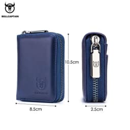 BULLCAPTAIN Real Pickup Card Bag with RFID Function Men's Card Holder Credit Card Business Card ID Card Holder Fashion Card Bag