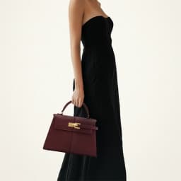 JW PEI Elise Women's Handbag: Mini / Large Square Crossbody Purse - Designer Burgundy Vegan Leather Shoulder Bag