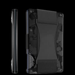 Carbon Fiber Card Holder with Forged Pattern, Metal Card Case, Card Sleeve, Simple Ultra-Thin Anti-Scan Credit Card Box