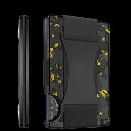 Carbon Fiber Card Holder with Forged Pattern, Metal Card Case, Card Sleeve, Simple Ultra-Thin Anti-Scan Credit Card Box