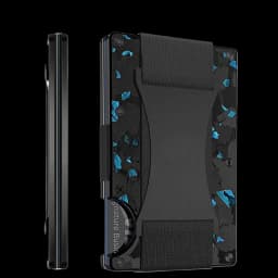 Carbon Fiber Card Holder with Forged Pattern, Metal Card Case, Card Sleeve, Simple Ultra-Thin Anti-Scan Credit Card Box