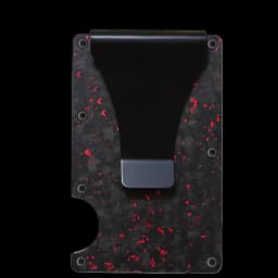 Carbon Fiber Card Holder with Forged Pattern, Metal Card Case, Card Sleeve, Simple Ultra-Thin Anti-Scan Credit Card Box