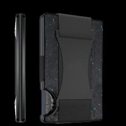 Carbon Fiber Card Holder with Forged Pattern, Metal Card Case, Card Sleeve, Simple Ultra-Thin Anti-Scan Credit Card Box