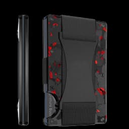 Carbon Fiber Card Holder with Forged Pattern, Metal Card Case, Card Sleeve, Simple Ultra-Thin Anti-Scan Credit Card Box