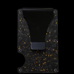 Carbon Fiber Card Holder with Forged Pattern, Metal Card Case, Card Sleeve, Simple Ultra-Thin Anti-Scan Credit Card Box