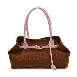 LEFTSIDE Leopard PU Leather Shoulder Bags for Women 2025 Luxury Designer Brand Trend Tote Bag Females Short Handle Handbags
