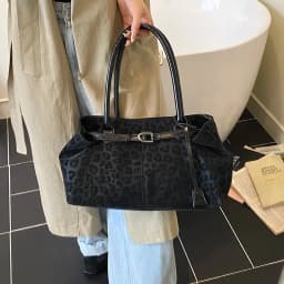 LEFTSIDE Leopard PU Leather Shoulder Bags for Women 2025 Luxury Designer Brand Trend Tote Bag Females Short Handle Handbags
