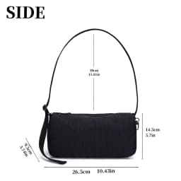 Nylon Mini Loaf Bag Fashion Large Capacity Women Nylon Bowler Bag Trendy Commuting Shoulder Bags Shopping Crossbody Pack