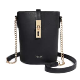 FOXER Brand Chic Mini Cellphone Bag Women's Shoulder Bag PU Leather Fashion Girl's Travel Small Crossbody Bag Purse