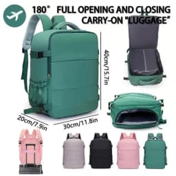40x30x20cm Cabin Backpack, Ryanair Wizz Air Easyjet Approved Underseat Travel Bag, Lightweight Flight Carry On Pack