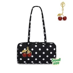 Polka Dot Leopard Print Nylon Shoulder Bag with Pendant Korean Tote Bag Women Casual Boston Bowling Bag Large Capacity Travel
