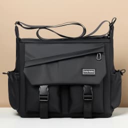 Fashionable Men's Shoulder Bag Multi Layer Mailman Bag Business Travel Crossbody Bag Suitable for Daily Commuting Business