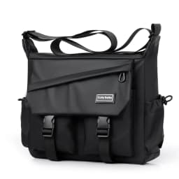 Fashionable Men's Shoulder Bag Multi Layer Mailman Bag Business Travel Crossbody Bag Suitable for Daily Commuting Business