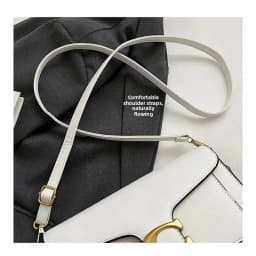 2026 New Arrival Ladies Small Square Handbag, Premium Texture Solid Color Multi‑Pocket Shoulder Purse for Daily Commuter