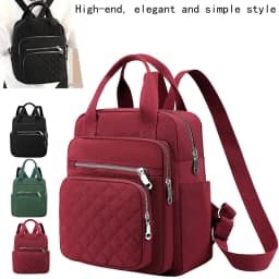 Everyday Versatile Quilted Womens Backpack Trendy Compact Design, Practical Multi-compartment for Weekend Short Trips