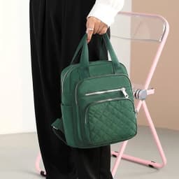 Everyday Versatile Quilted Womens Backpack Trendy Compact Design, Practical Multi-compartment for Weekend Short Trips