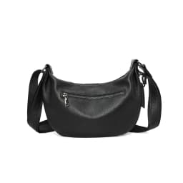 New Women Bags 100% Genuine Leather Underarm Totes Solid Color Commute Handbag Portable Adjustable Half Moon Female Shoulder Bag