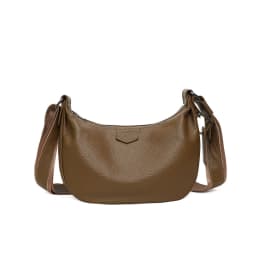 New Women Bags 100% Genuine Leather Underarm Totes Solid Color Commute Handbag Portable Adjustable Half Moon Female Shoulder Bag