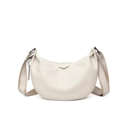 New Women Bags 100% Genuine Leather Underarm Totes Solid Color Commute Handbag Portable Adjustable Half Moon Female Shoulder Bag