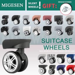1 Pair of Universal Luggage Wheel Replacement Silent Balanced Wear-Resistant High Quality Universal Caster Luggage Accessories