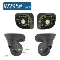 1 Pair of Universal Luggage Wheel Replacement Silent Balanced Wear-Resistant High Quality Universal Caster Luggage Accessories