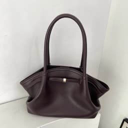 Luxury Fashion Niche Design Soft PU Leather Tote Bag Spacious Capacity Women's Shoulder Bag Crossbody Bag Commuting Travel