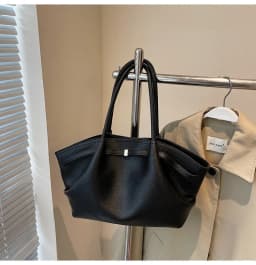 Luxury Fashion Niche Design Soft PU Leather Tote Bag Spacious Capacity Women's Shoulder Bag Crossbody Bag Commuting Travel