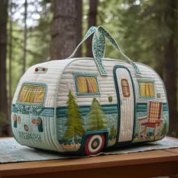 Quilted Duffle Bag Large Capacity 3D Quilting Craft Travel Duffel Bag Tote Bags Short-distance Handbag