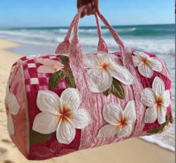 Quilted Duffle Bag Large Capacity 3D Quilting Craft Travel Duffel Bag Tote Bags Short-distance Handbag