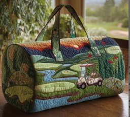 Quilted Duffle Bag Large Capacity 3D Quilting Craft Travel Duffel Bag Tote Bags Short-distance Handbag