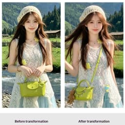 New Leather Bag Strap For Longchamp Mini Lime Durable Fashion Without Punching Modification Bag Accessories