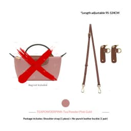 New Leather Bag Strap For Longchamp Mini Lime Durable Fashion Without Punching Modification Bag Accessories