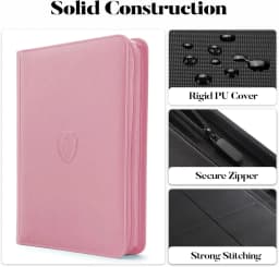 9-Pocket Trading Card Binder, 360-Pocket Card Binder, Storage Card Album, Game Cards, Sports Cards and Collectible Cards