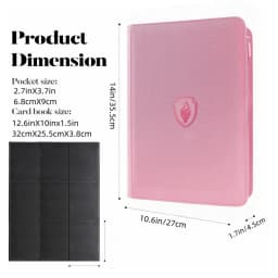 9-Pocket Trading Card Binder, 360-Pocket Card Binder, Storage Card Album, Game Cards, Sports Cards and Collectible Cards