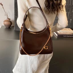 New Fashionable Brand Design Underarm Bag Women High-quality Shoulder Bag with Two Shoulder Straps Shopper Commuter Zipper Totes