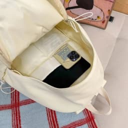 Versatile Angel Wing Backpack Y2k Style Large Capacity Canvas Backpack Solid Color Lightweight School Bag for Adults Student