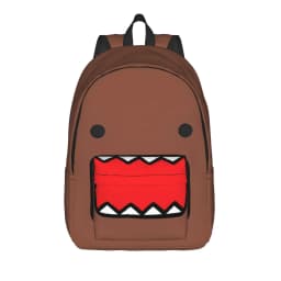Meme Domo Kun Teenage Backpack Durable Student Hiking Travel Anime Doll Daypack for Men Women Laptop Canvas Bags