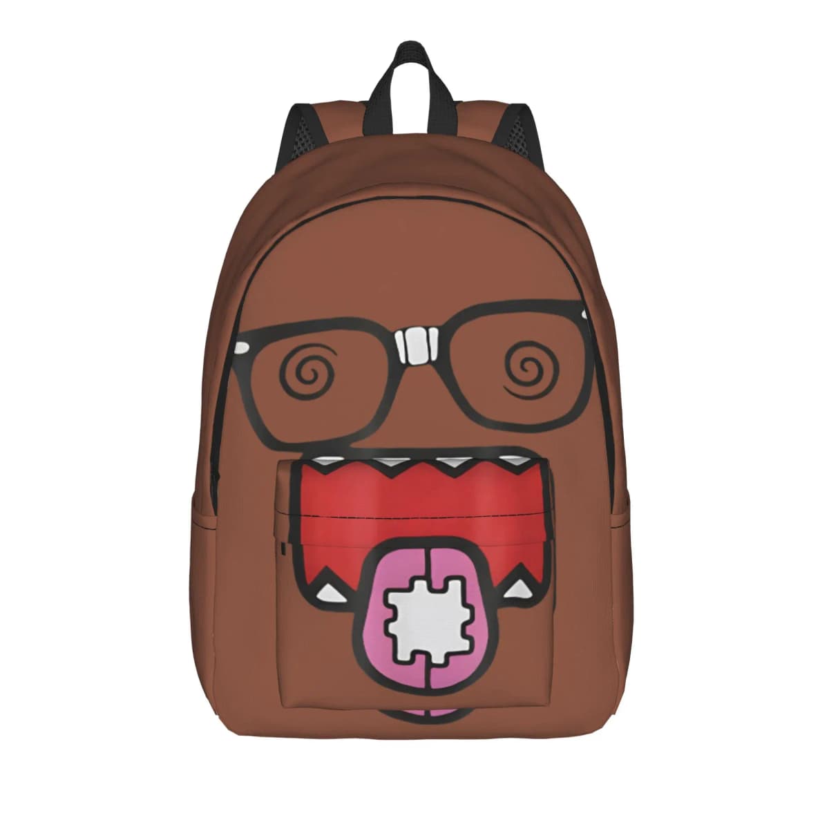Meme Domo Kun Teenage Backpack Durable Student Hiking Travel Anime Doll Daypack for Men Women Laptop Canvas Bags