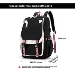Anime Hedwig Night Owl Backpack Nylon School Book Student Travel Bags Laptop Casual USB Port Messenger Bag