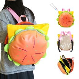 Children's Schoolbags, Girls' Elementary School Students, Junior High School Students' Hamburger Birthday Gift Backpacks, Cute and Good-Looking High School Backpacks