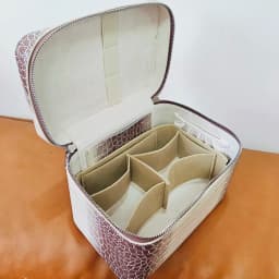 High Quality Crocodile Pattern Women Makeup Bag Custom Name Large Capacity Alligator PU Leather Travel Portable Cosmetic Box