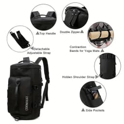 Neutral Style Backpack for Men and Women, Suitable for Travel and Tourism Made of Nylon Material, It Is a Hiking Backpack.